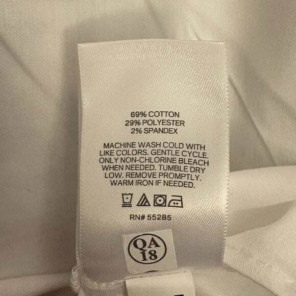 Express Women's Poplin Striped Collar One Shoulder Draped Top Size XL - NWT $68 - Picture 16 of 16